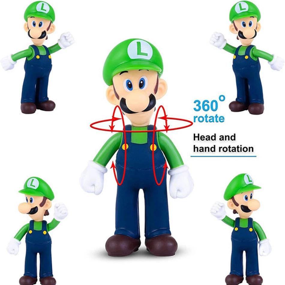 2026 Hot Super Mario Bros Luigi Yoshi Mario poupées de dessin animé figurines d'anime modèle de coll