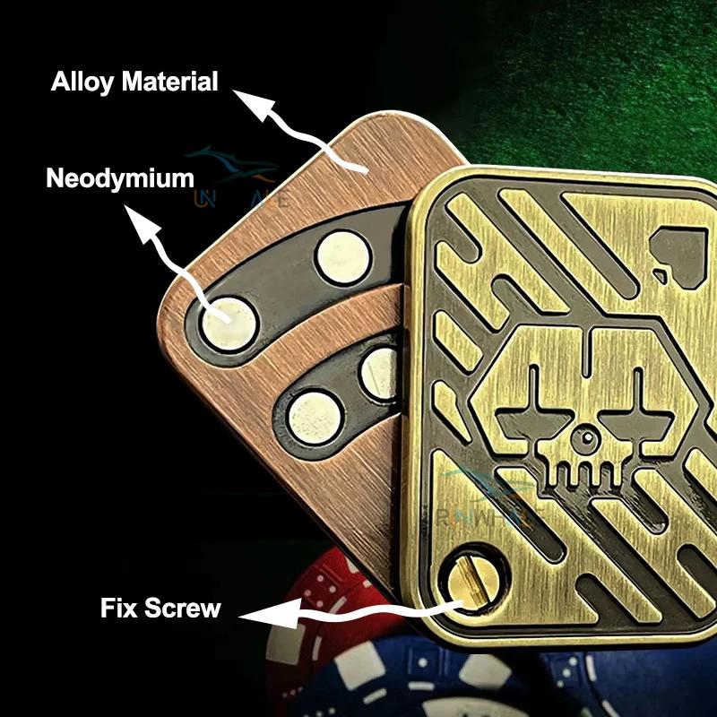 EDC Push Slider métal Fidget Anti-Stress jouets adultes doigt Spinner Poker soulager l'anxiété jouet