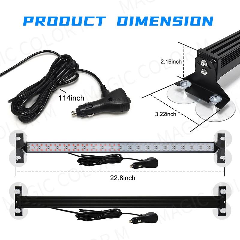 Lumières stroboscopiques de Police LED pour lampe d'avertissement de gril d'urgence automatique, bar