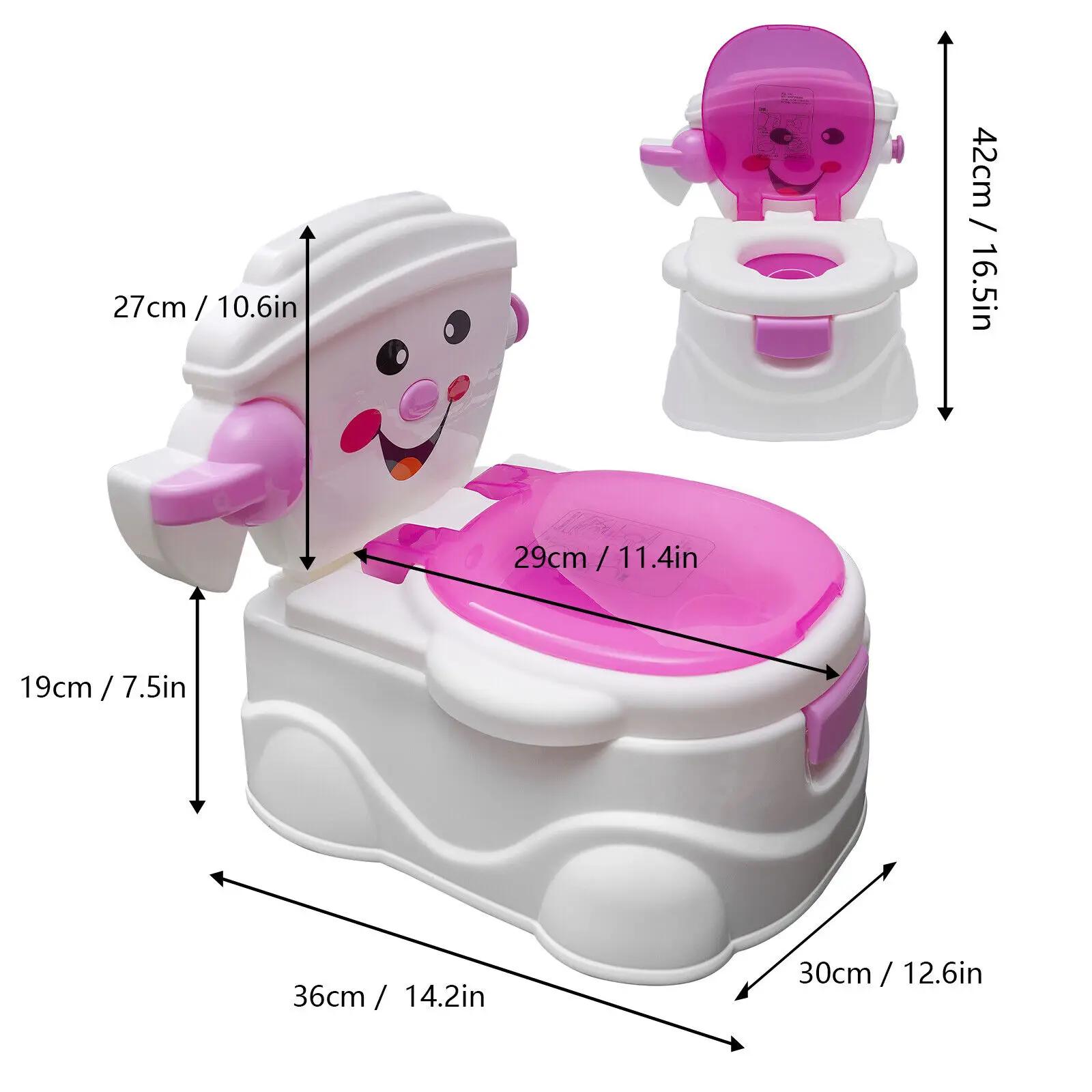 Siège de toilette portable pour enfants avec couvercle, design dessin animé, pour l'apprentissage de