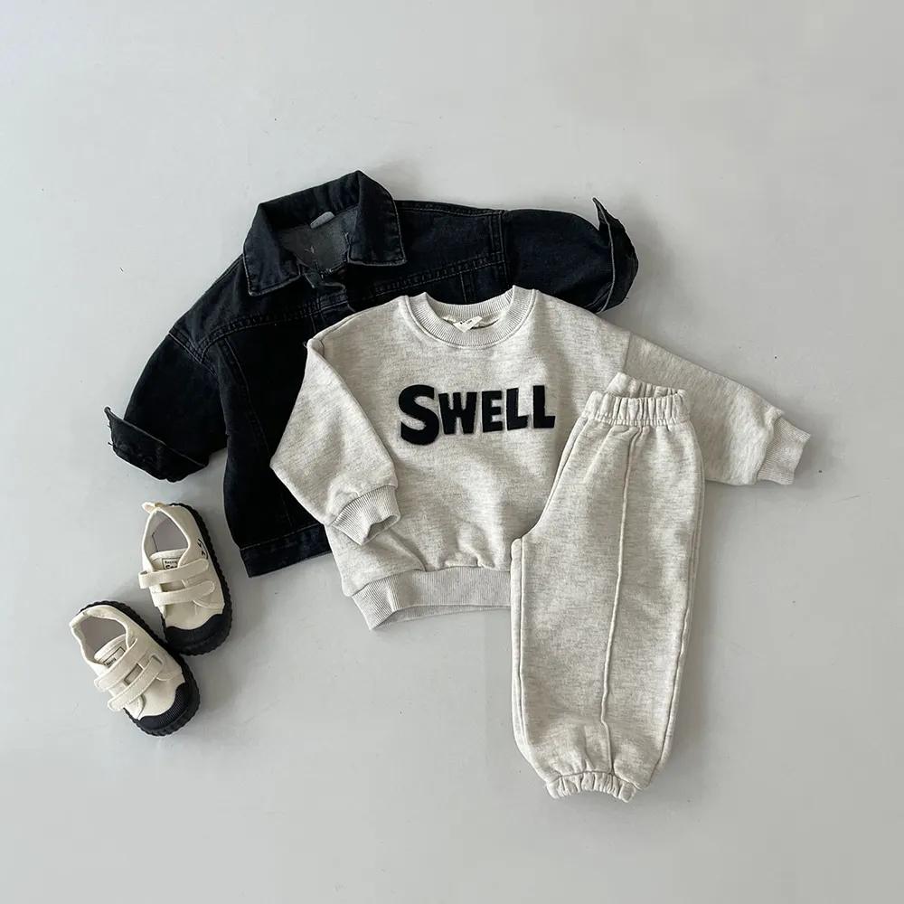 Pantalon de survêtement coréen pour bébé garçon, bas de Sport Long, couleur unie, culottes pour nour
