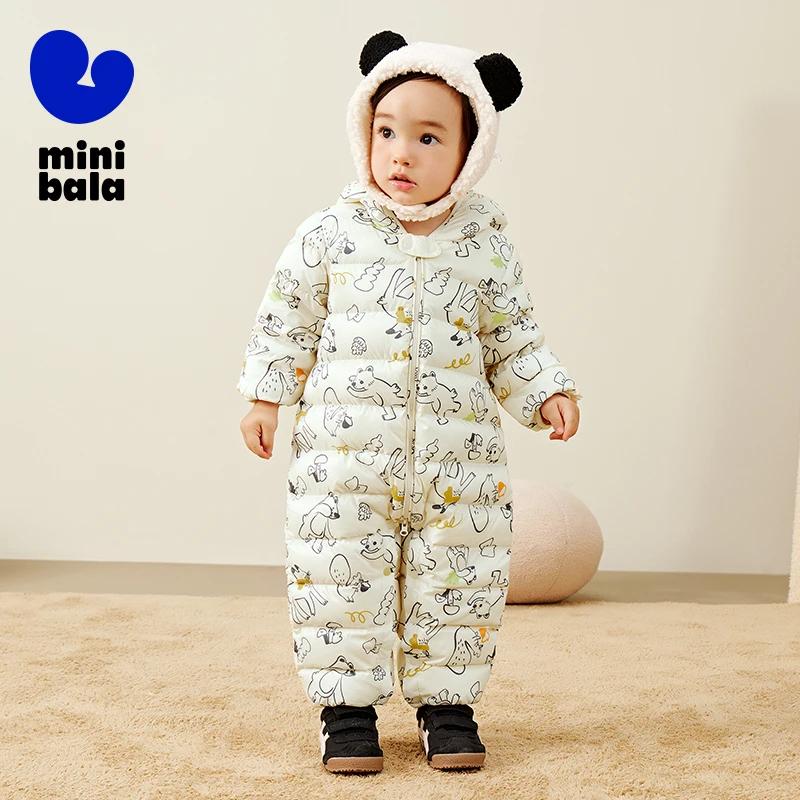 Mini Bala enfants vers le bas barboteuse hiver coupe-vent imperméable mignon combinaison chaude