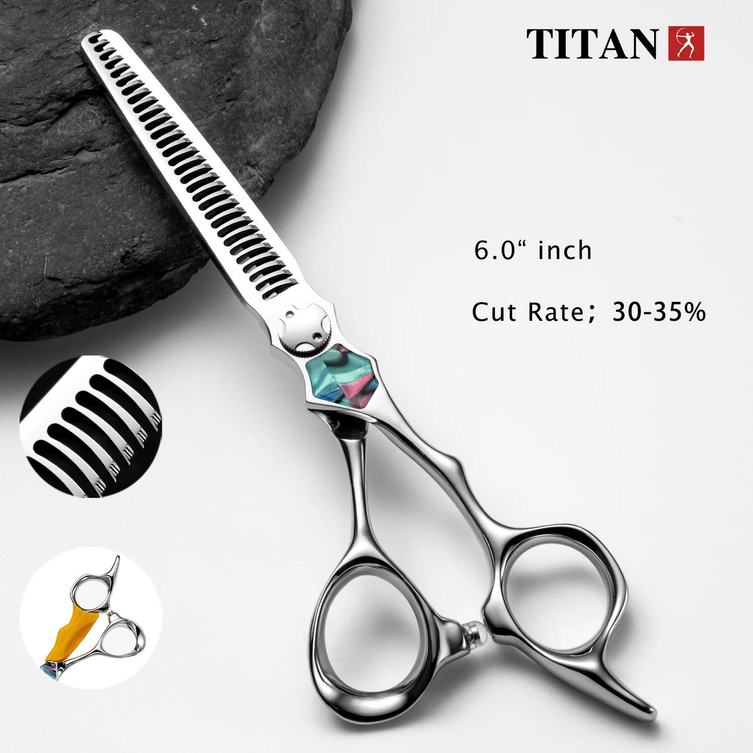 Ciseaux de coiffeur Titan, ciseaux de coiffure de qualité professionnelle pour stylistes, coupe fine