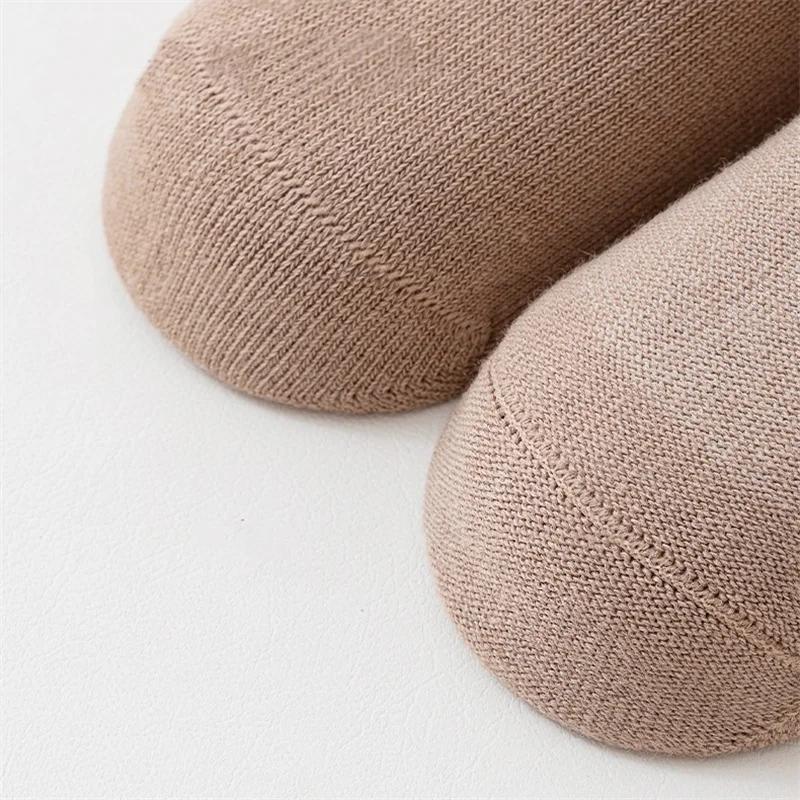 Chaussettes mignonnes en coton doux pour filles et garçons, chaussettes courtes pour bébés garçons e