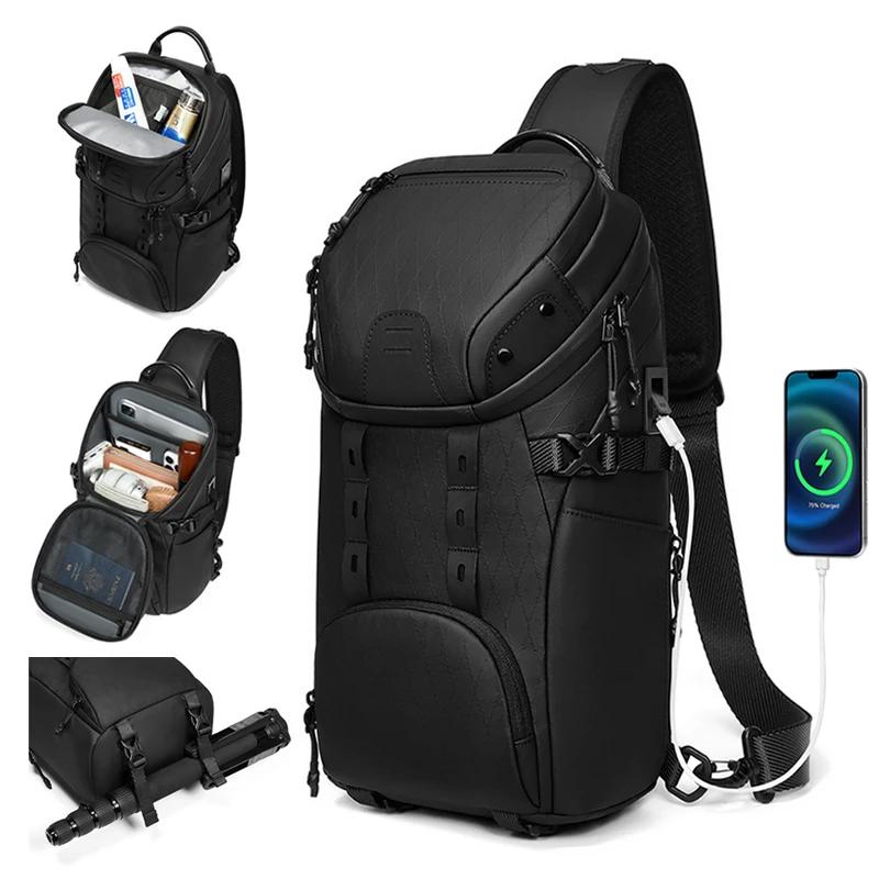 Sac à bandoulière étanche pour hommes, avec séparation sèche et humide, Port de chargement USB, gran
