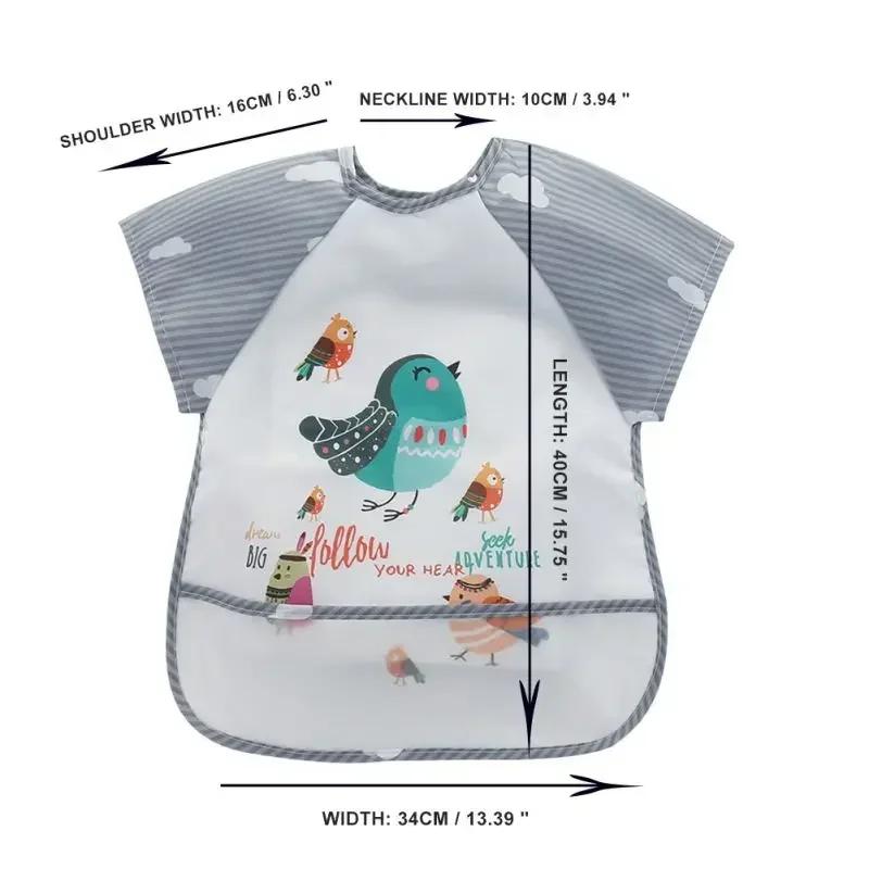Vêtements de rot imperméables pour garçons et filles de 0 à 3 ans, Smock d'alimentation, tablier d'a