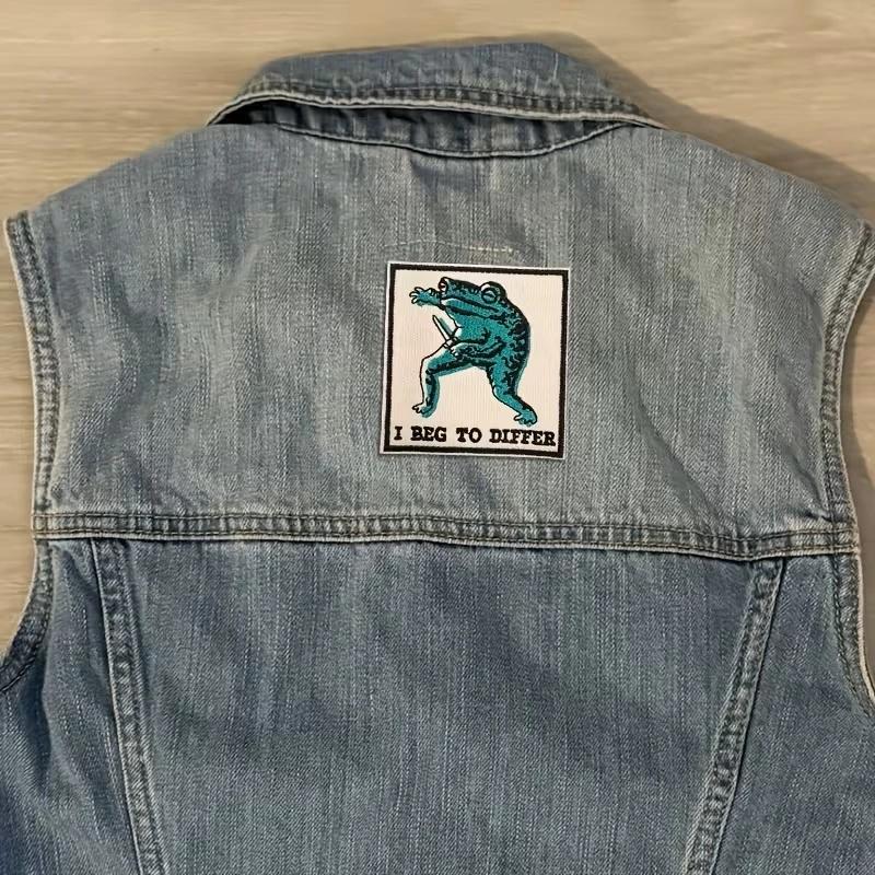Patch brodé I Beg To Different, 1 pièce, Badge d'avertissement humoristique, cadeau pour vêtements,