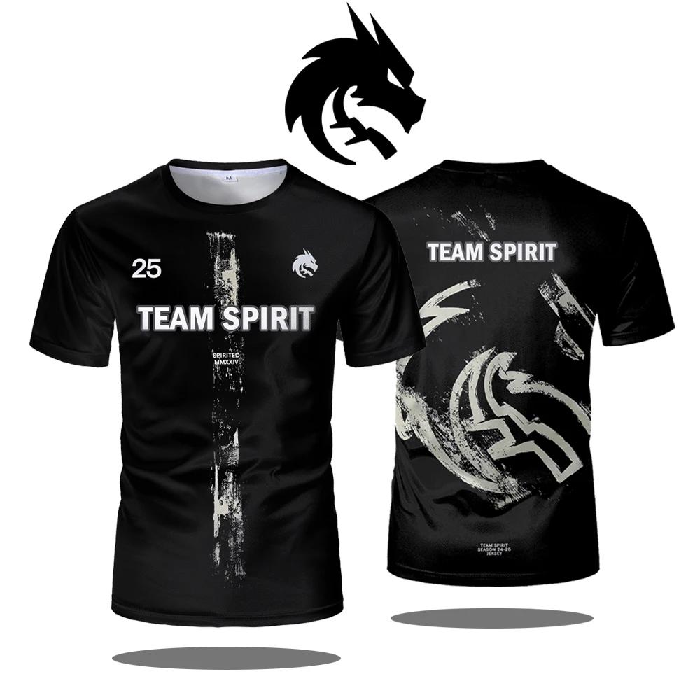 Équipe Esprit 2025 Nouveaux Maillots CS2 Esports Uniformes Donk T Shirts CSGO Jeu Formation Vêtement