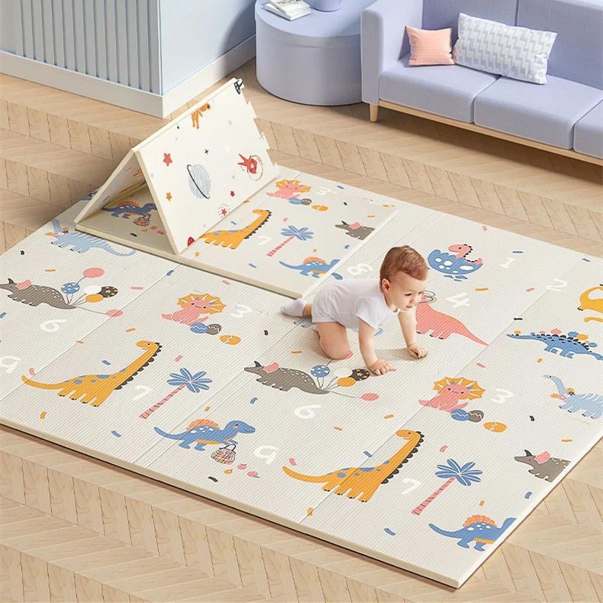 Tapis pliable éducatif pour enfants 180x100 cm - Jeux d'activités et escalade non toxique