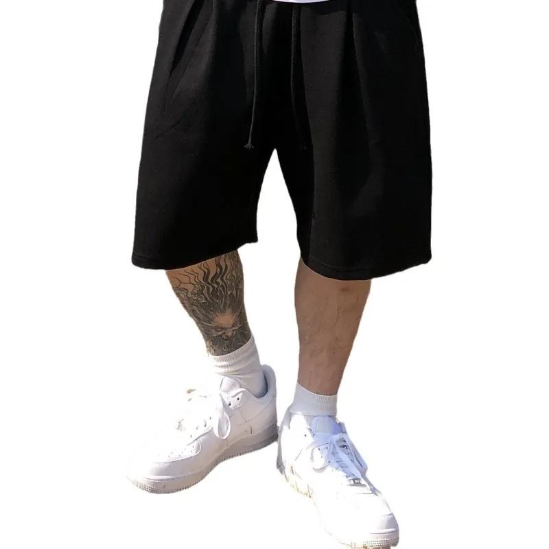 Shorts de sport amples à séchage rapide pour hommes, style streetwear hip-hop, pour la gym, le fitne