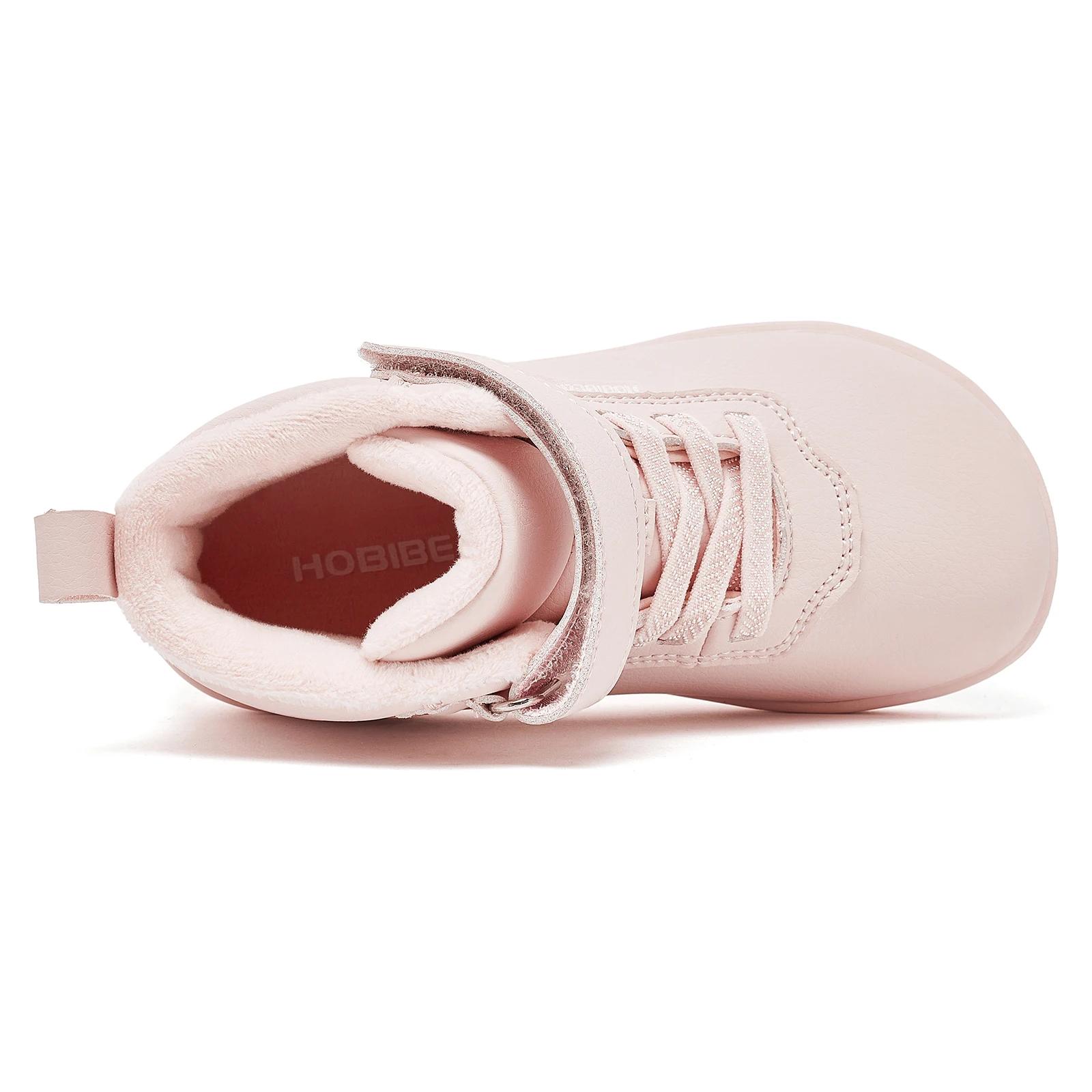 HOBIBEAR enfants hiver pieds nus chaussures petit/grand/enfant large orteil boîte chaude fausse four