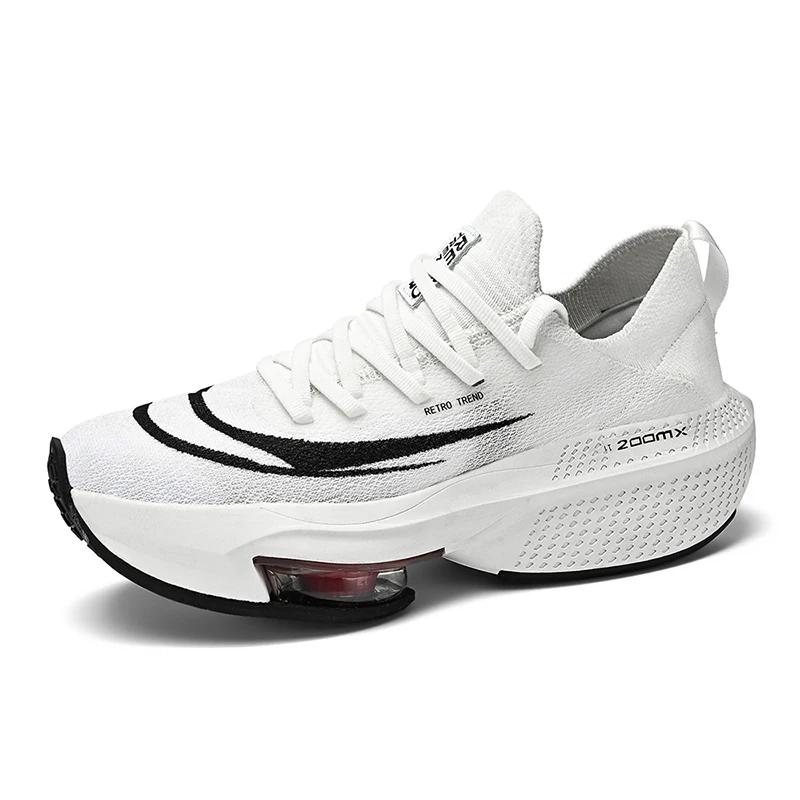 Marathon coussin d'air hommes chaussures de course respirant marathon sport gihtweight baskets femme