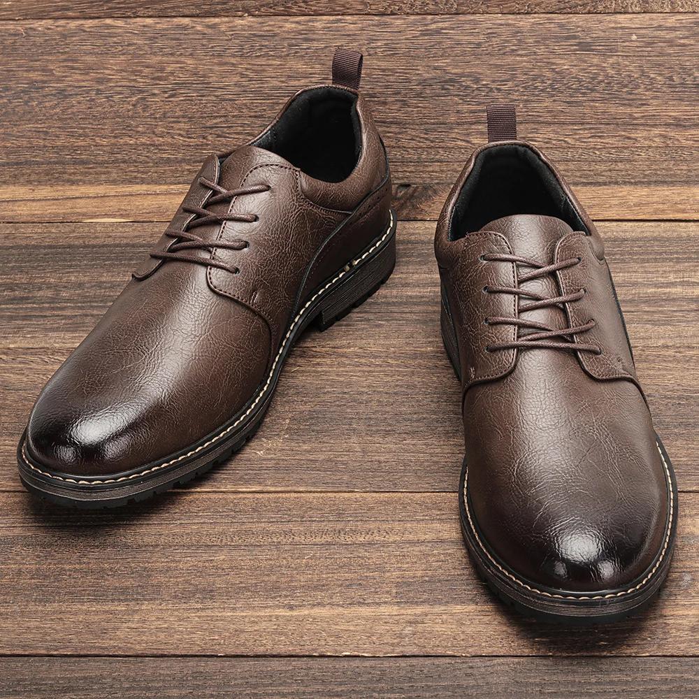 Hommes chaussures décontractées marque de mode confortable 2025 chaussures en cuir # KD826