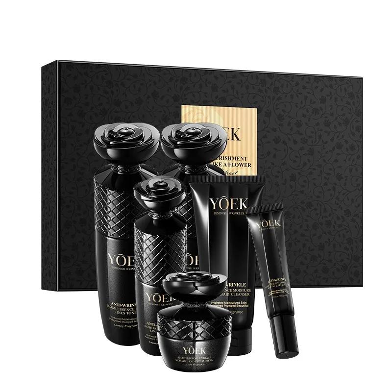 Ensemble de soins de la peau Anti-rides à l'extrait de Rose, nettoyage en profondeur, équilibre du v