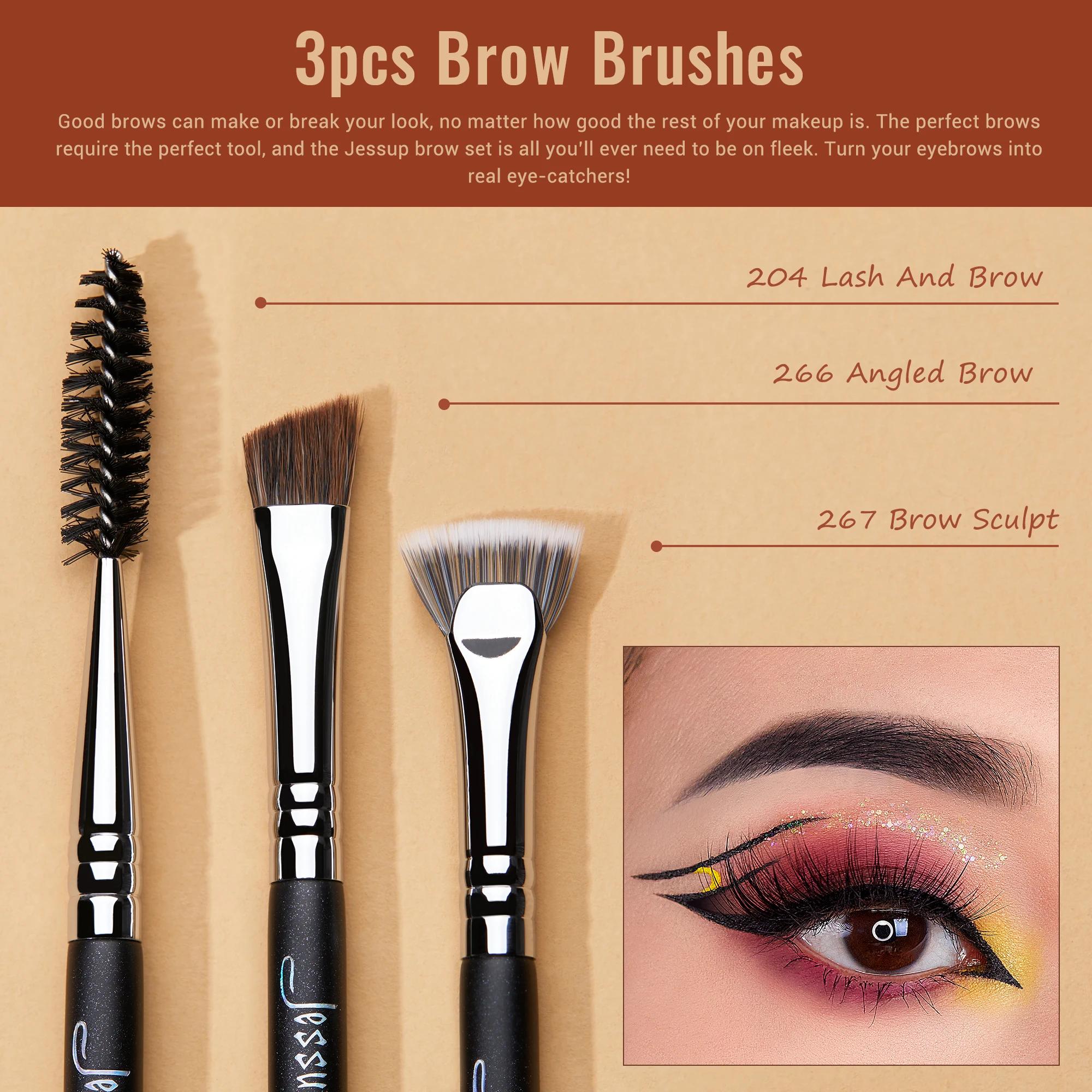 Jessup-Ensemble de pinceaux de maquillage pour les yeux, pinceau de maquillage professionnel, pincea