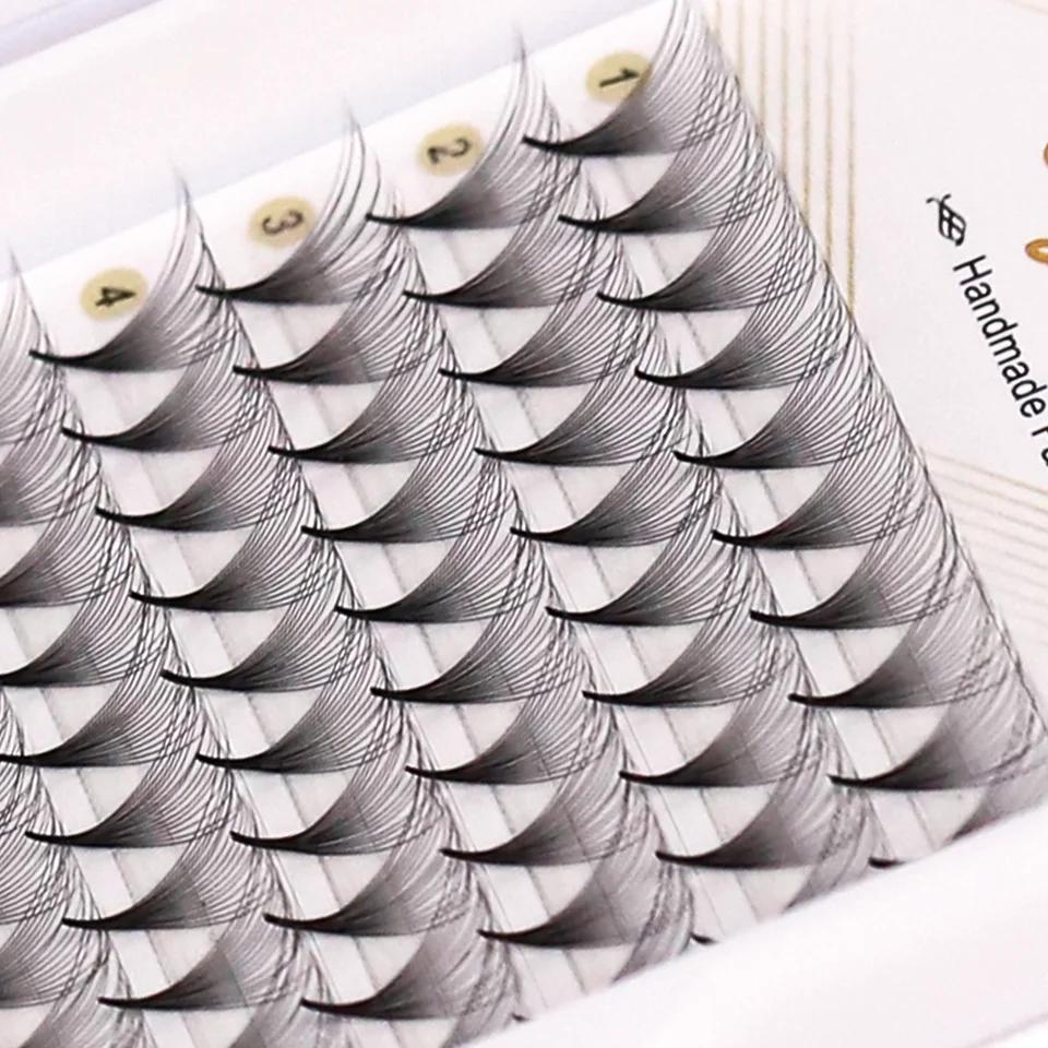 AGUUD-Extensions de cils préfabriquées, 10 plateaux/lot, volume russe, super éventails, aiguille, ti