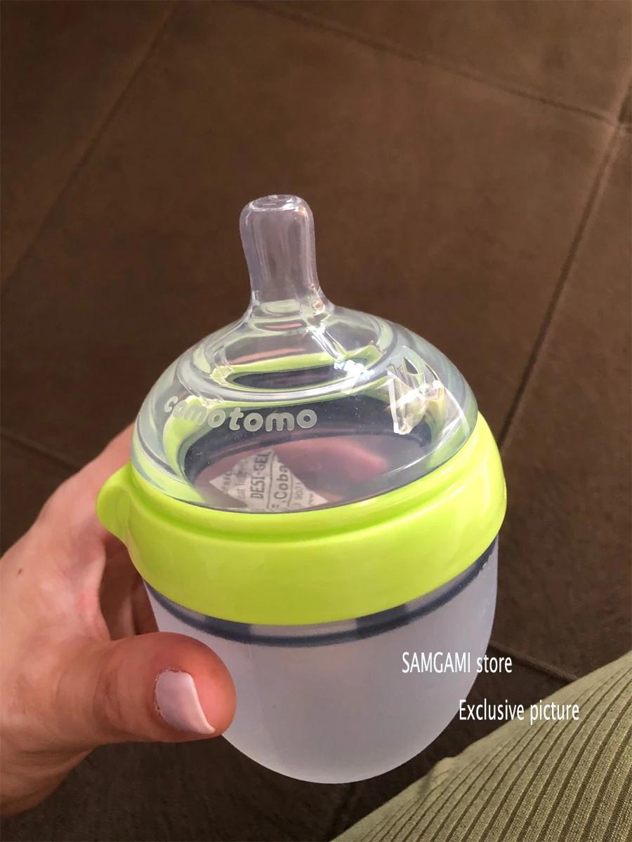 Biberons 2 Pack biberon sans BPA enfants biberon en silicone vert/rose 5 oz et 8 oz