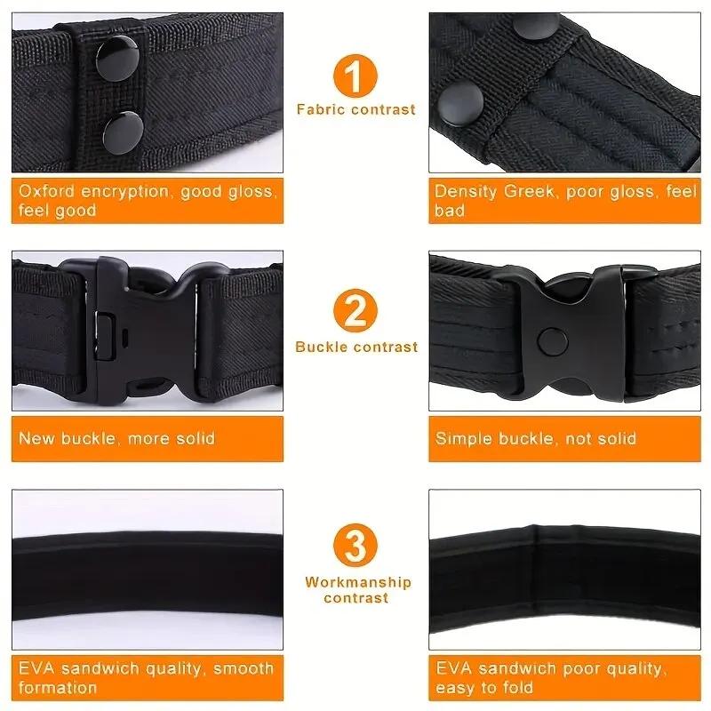 Ceinture tactique de Camouflage en plein air pour hommes, ceinture en tissu Oxford, ceinture d'alpin