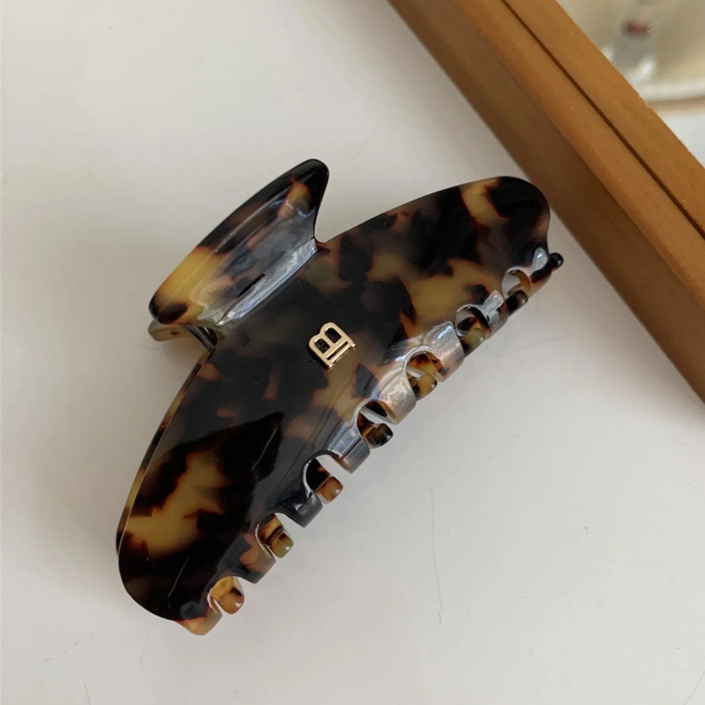 1/2/4 pièces nouvelle pince à cheveux en feuille d'acétate, pince à requin lettre, accessoire bandea