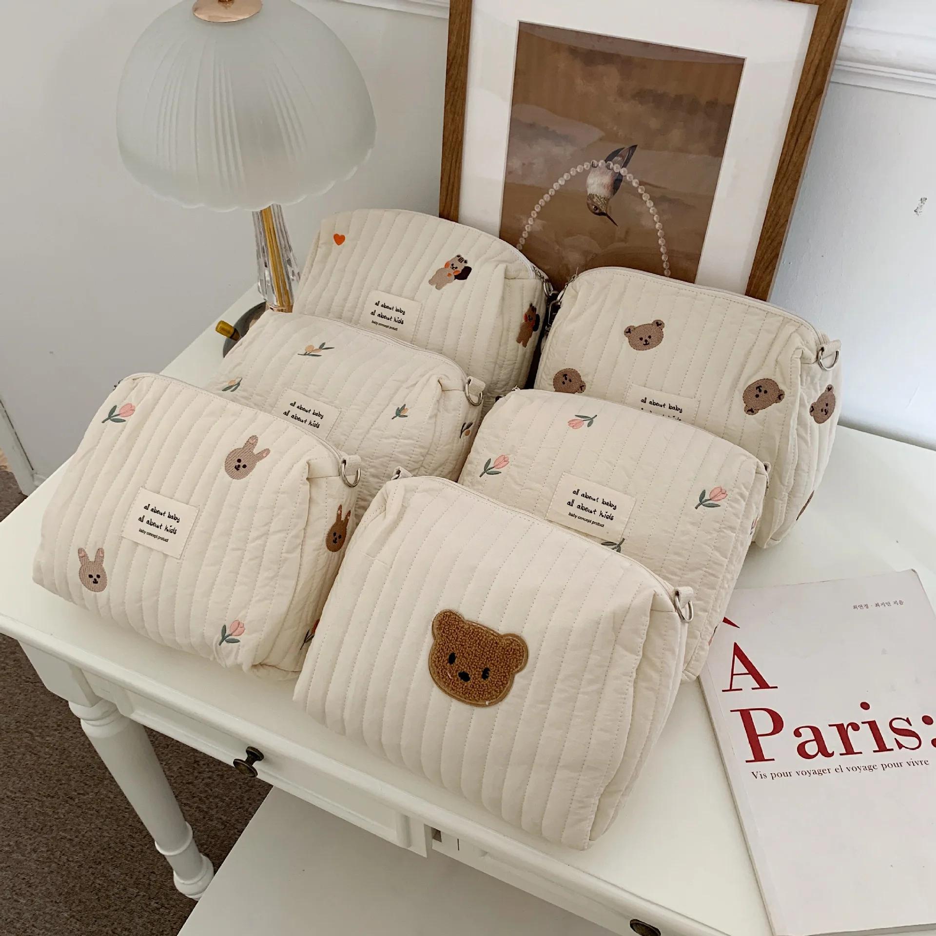 Ins coton sac à couches pour poussette sac suspendu articles pour bébé caddie à couches organisateur