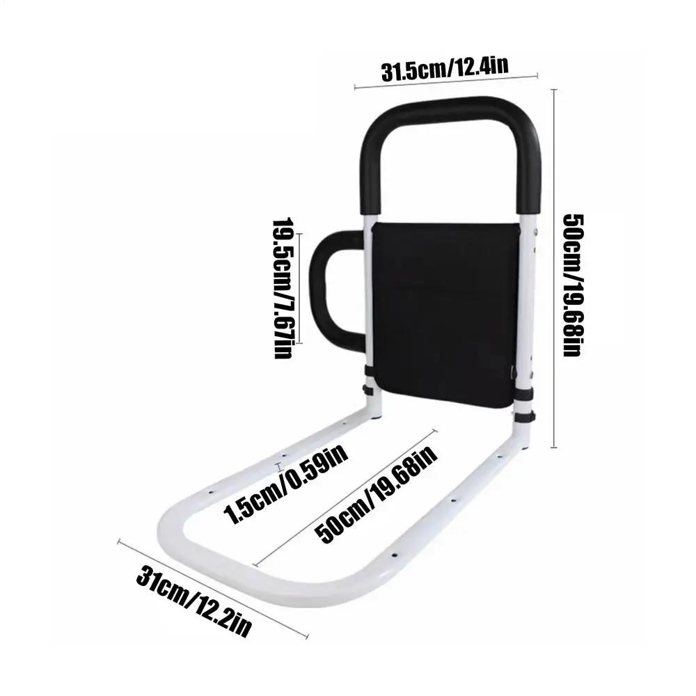 Barre de maintien de lit pour personnes âgées avec poches de rangement, accoudoirs de lit, garde-cor