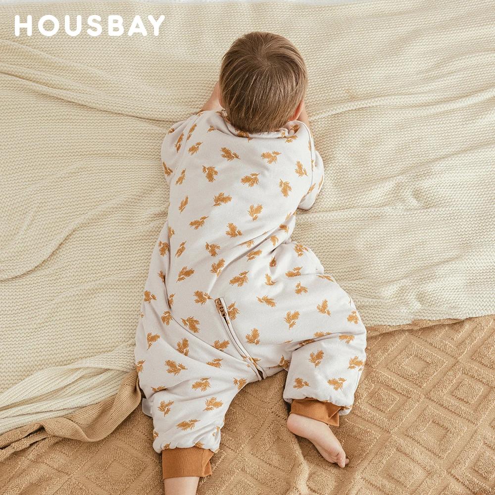 Sac de couchage pour enfants 1-4 ans, Protection du cou, coupe-vent chaud, 3 fermetures éclair, manc