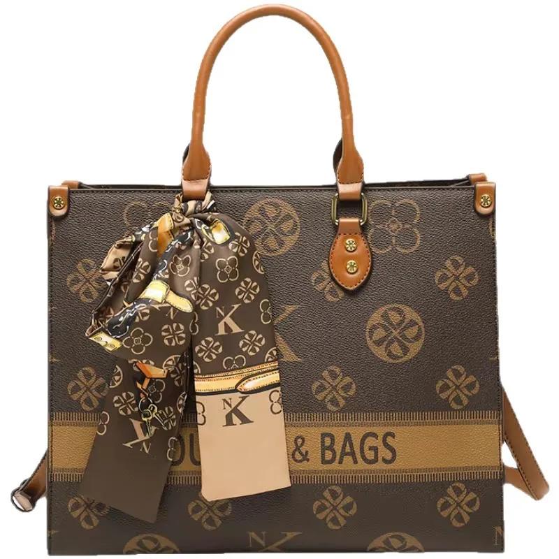 Sacs à langer élégants, décontractés, simples, vintage, à la mode pour femmes, sac à main en cuir de
