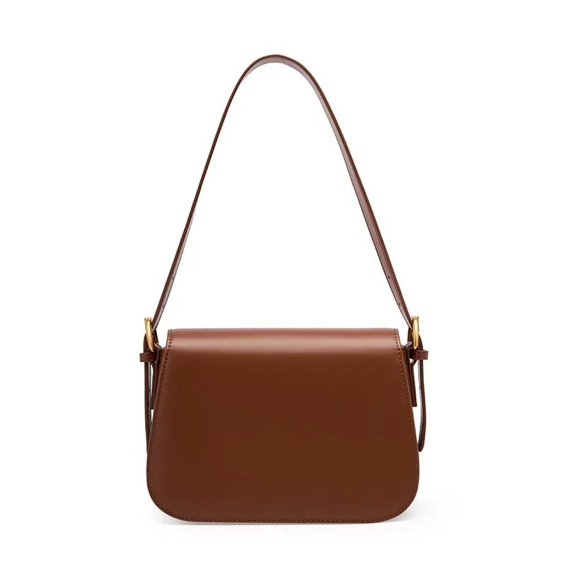 Sac à bandoulière en cuir véritable pour femme, sac à ati elles, sac messager pour femme, petit sac