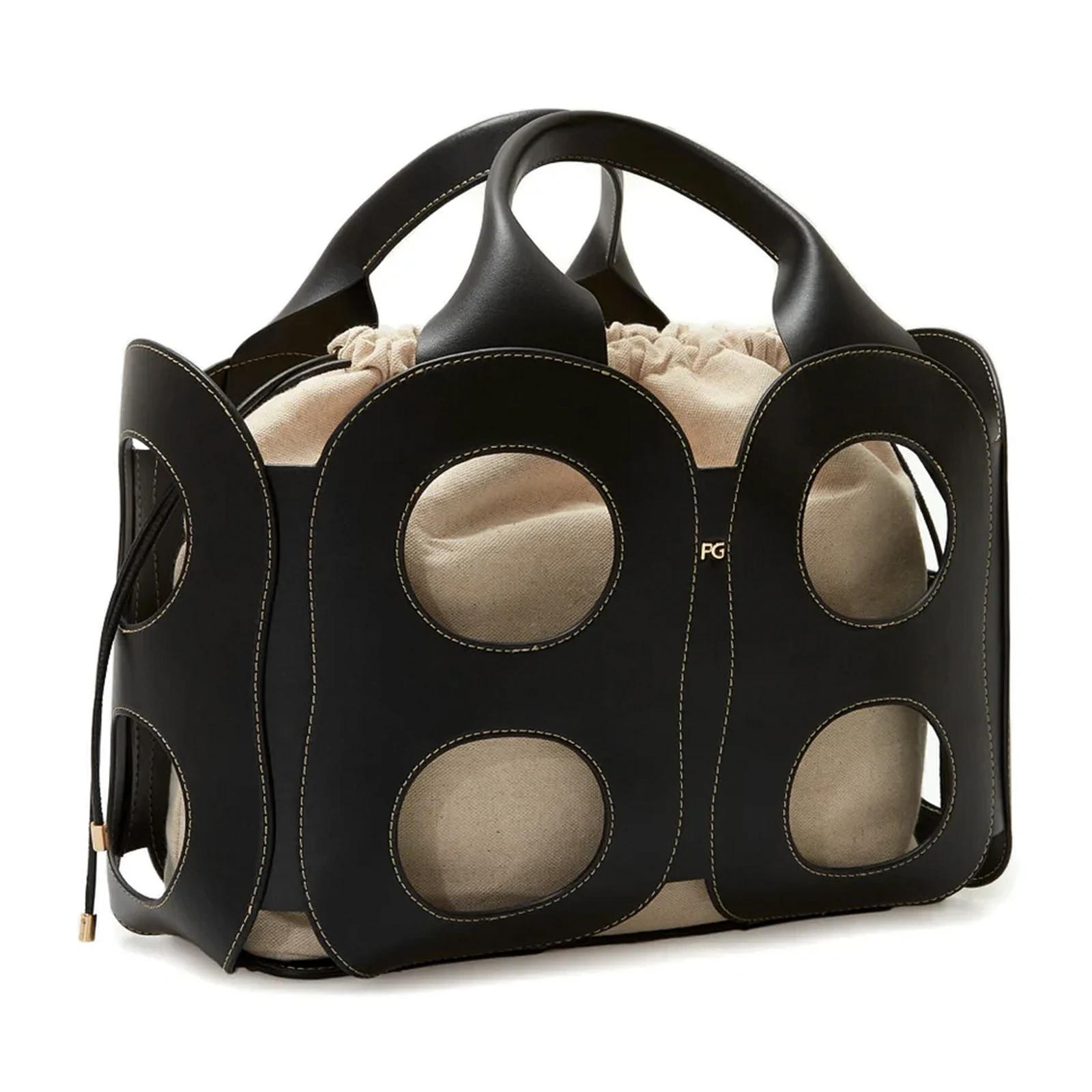 Sac à bandoulière PG pour femme en cuir grainé de qualité supérieure, sac fourre-tout élégant avec d