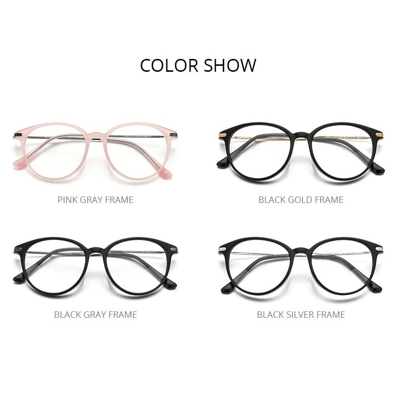 FONEX acétate titane lunettes cadre femmes marque Design Vintage rétro rond lunettes hommes lunettes