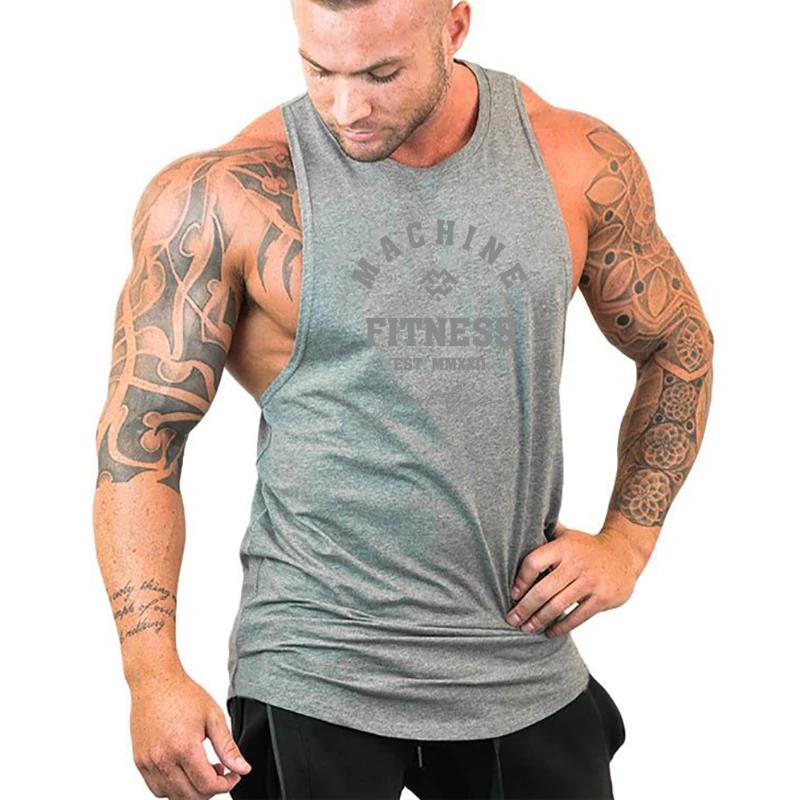 MACHINE FITNESS JUST GYM musculation débardeur hommes gilet d'entraînement coton chemise sans manche