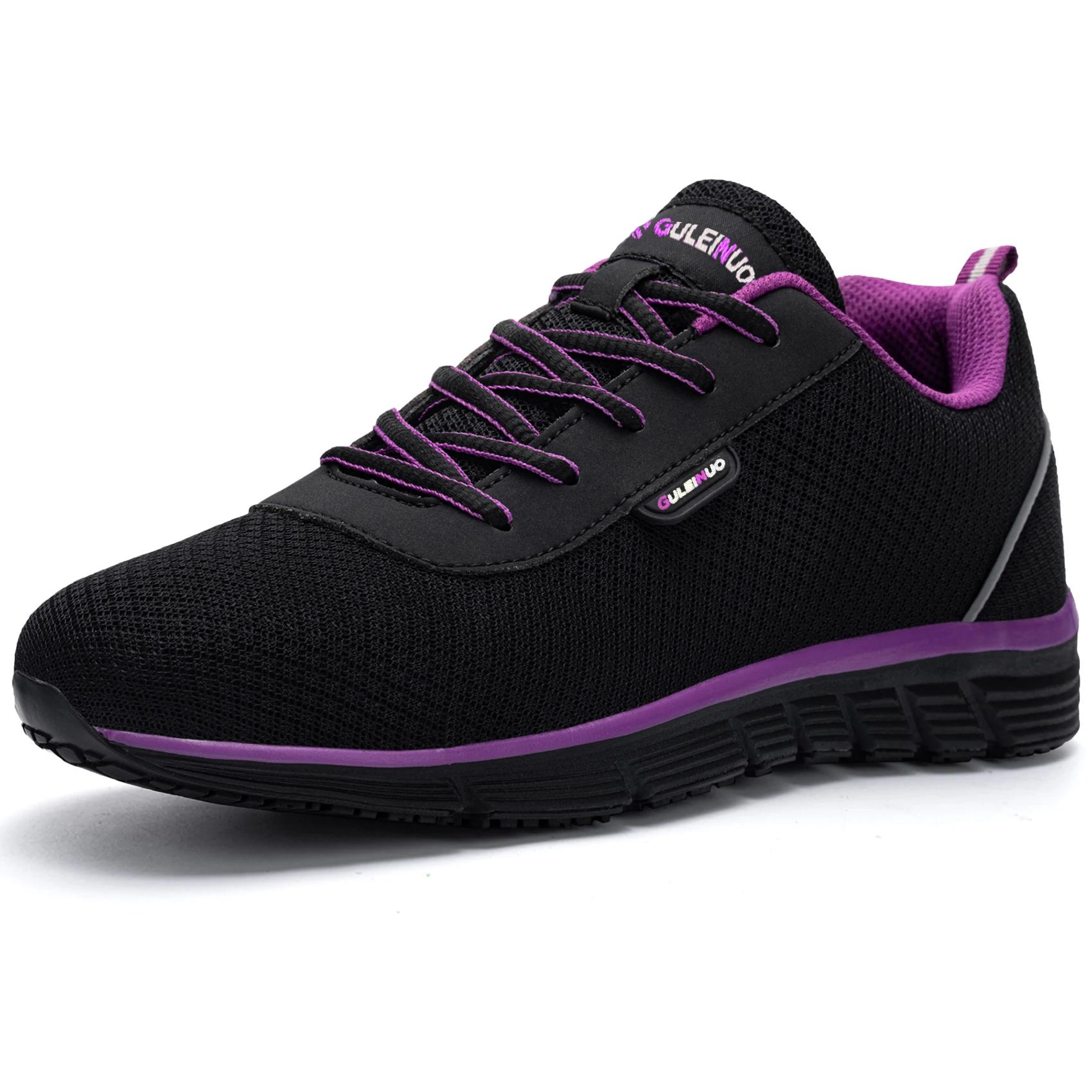 Chaussures de travail de sécurité pour femmes, baskets légères, respirantes, Anti-écrasement, antidé