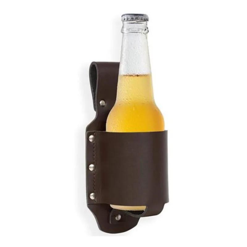 Étui Portable pour bouteille, 1 pièce, sac de ceinture de bière, bouteilles de vin pratiques, suppor