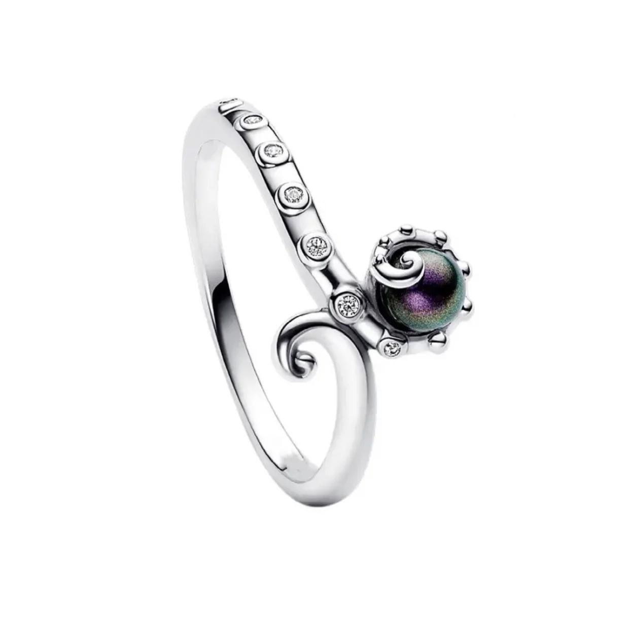 Bague en argent 925% pur avec nœud papillon, cœur et couronne en zircone, cadeau d'amour pour femmes
