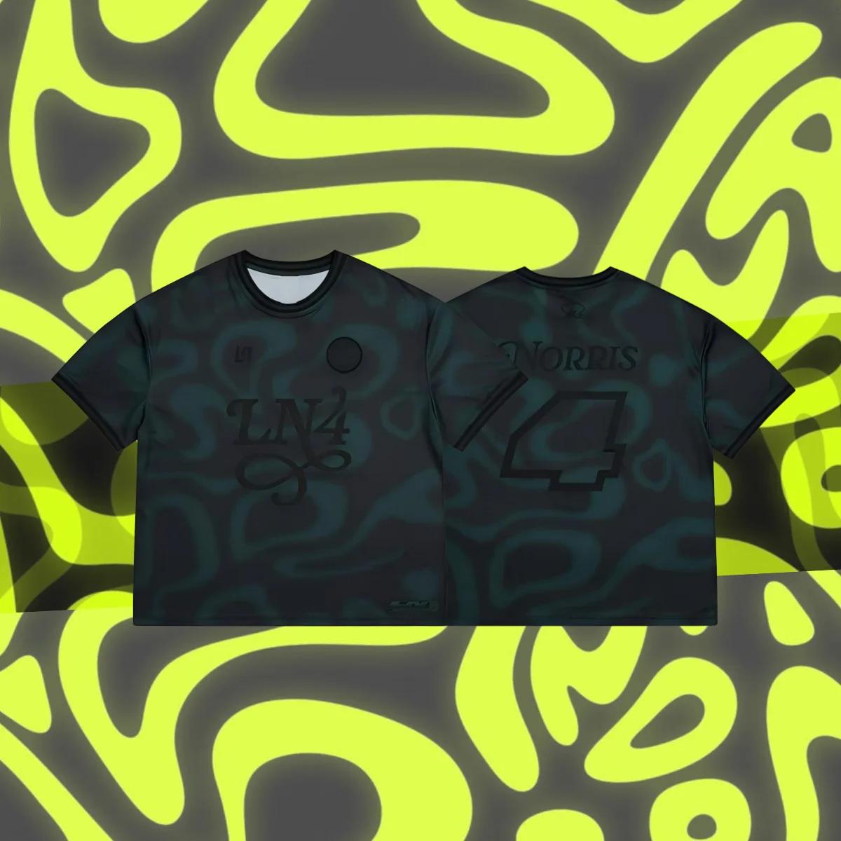 2025 nouveau LN4 Grandstand Jersey Lando Norris Fans respirant séchage rapide vêtements de sport hom