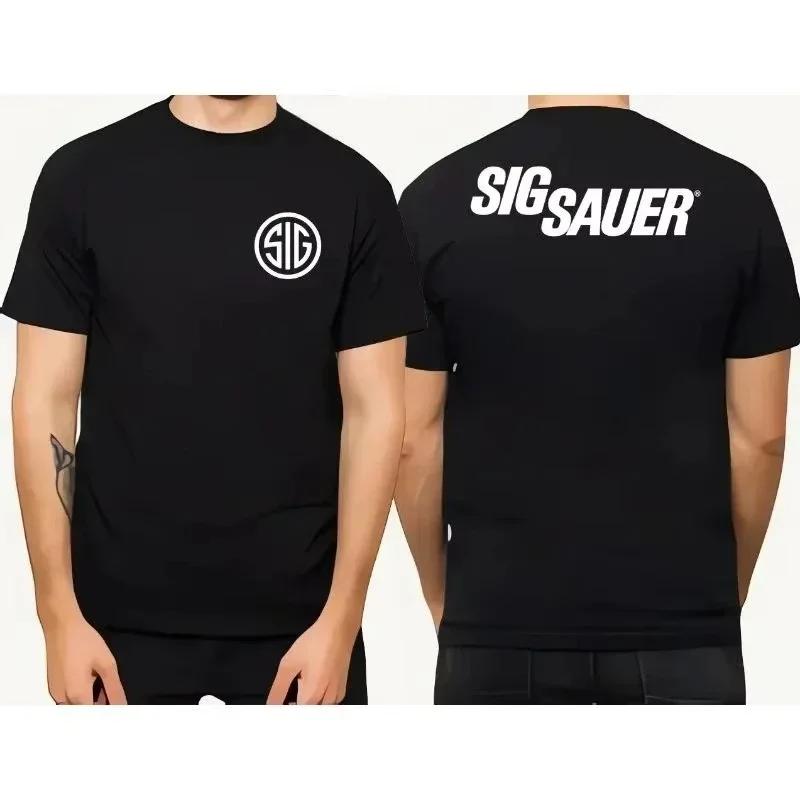 T-shirt décontracté pour homme, nouveau style été 2026, motif Sig Sur Gun, haute qualité, confortabl