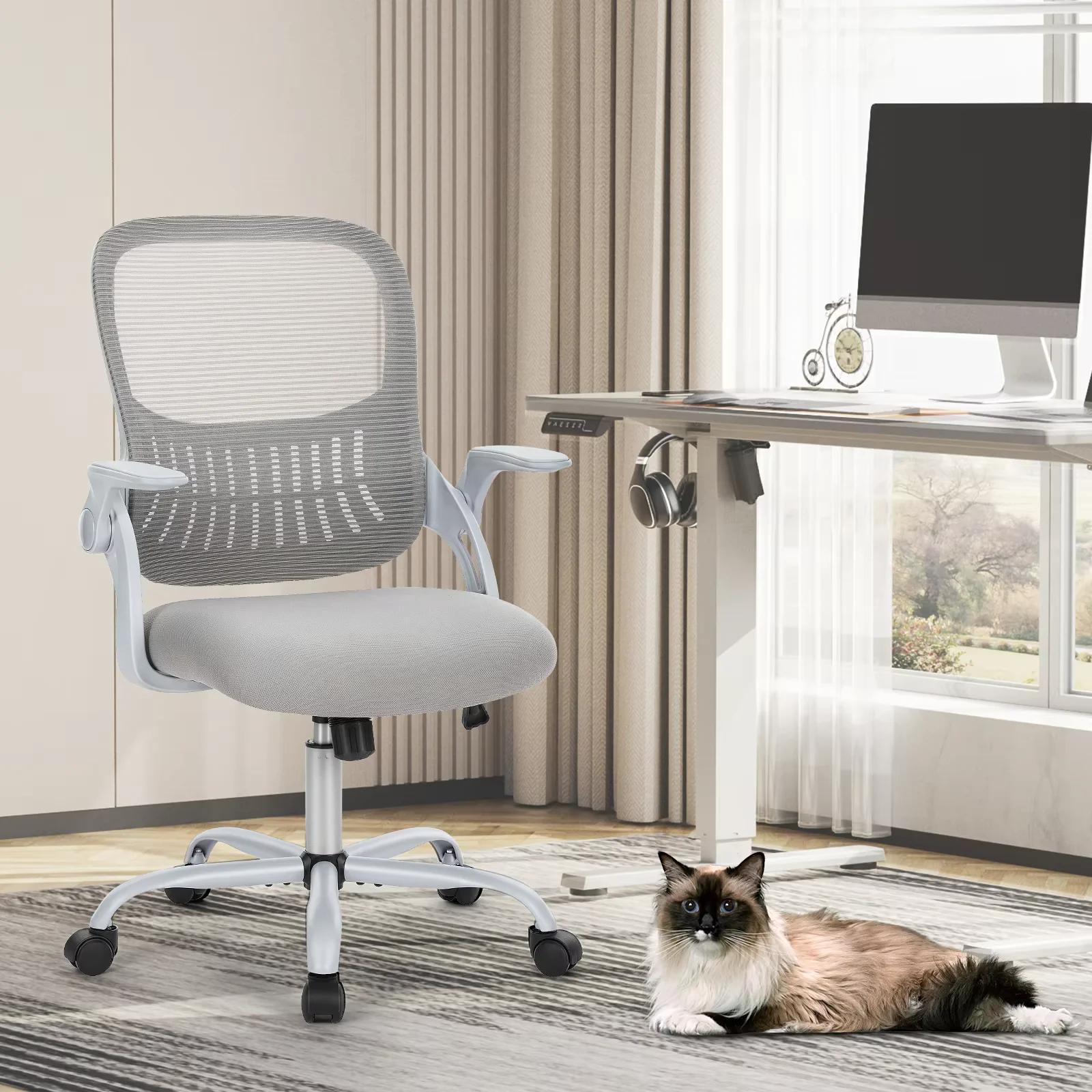 JIan-Chaise de Bureau Ergonomique à Dossier en Maille, Réglable, à Roulettes, pour Ordinateur, Jeu à