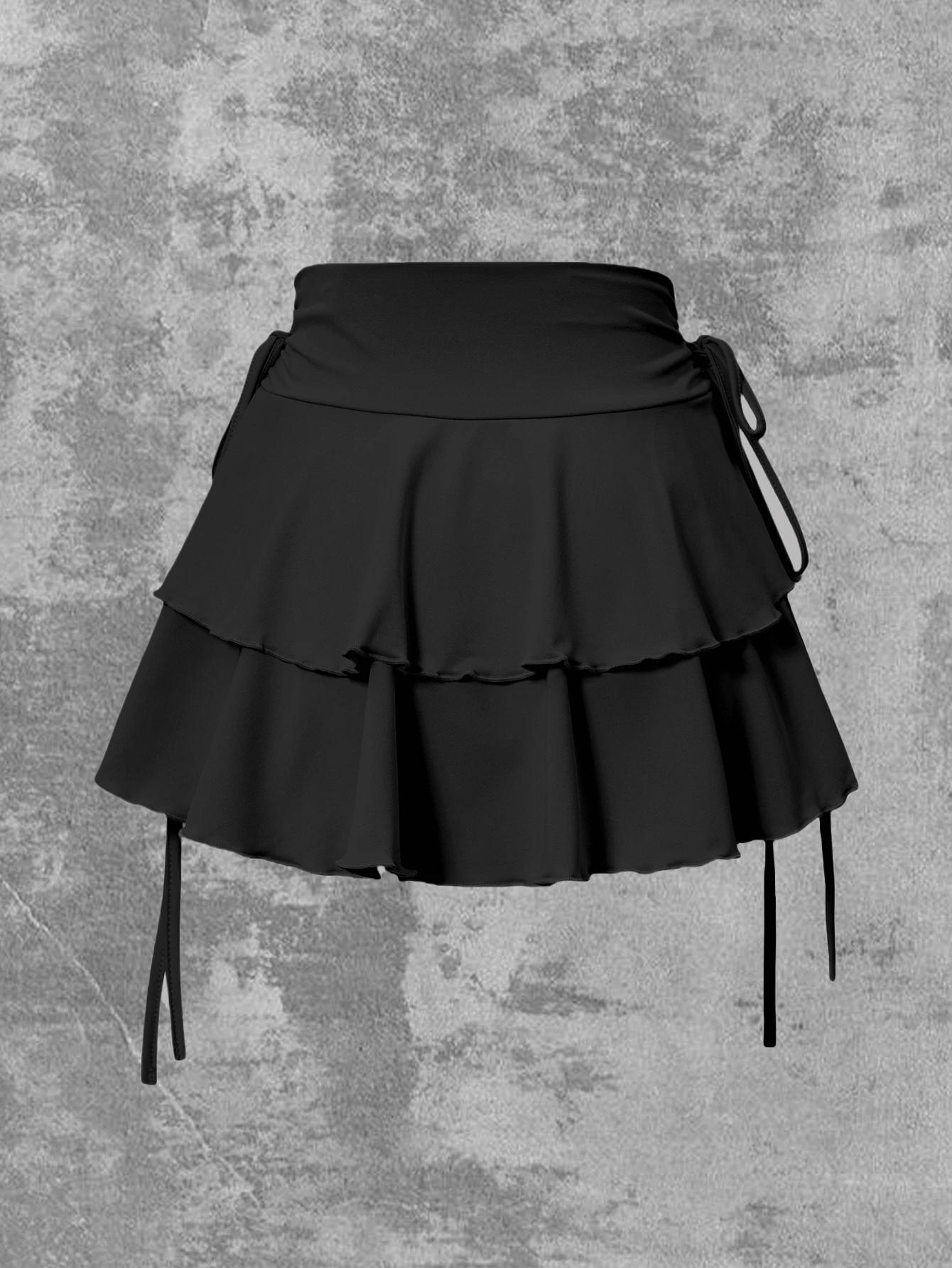 Nouvelle jupe unie pour femme, mode estivale, polyvalente, taille haute, coupe ajustée, taille élast