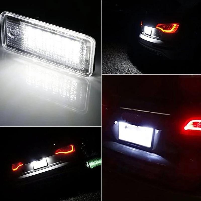 Lampe LED blanche pour plaque d'immatriculation de voiture, pour Audi A3 S3 8P A4 gods B7 A5 horizon