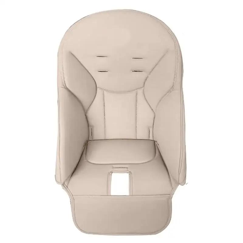 Coussin de siège de chaise de salle à manger en cuir PU pour bébé, housse de chaise de salle à mange