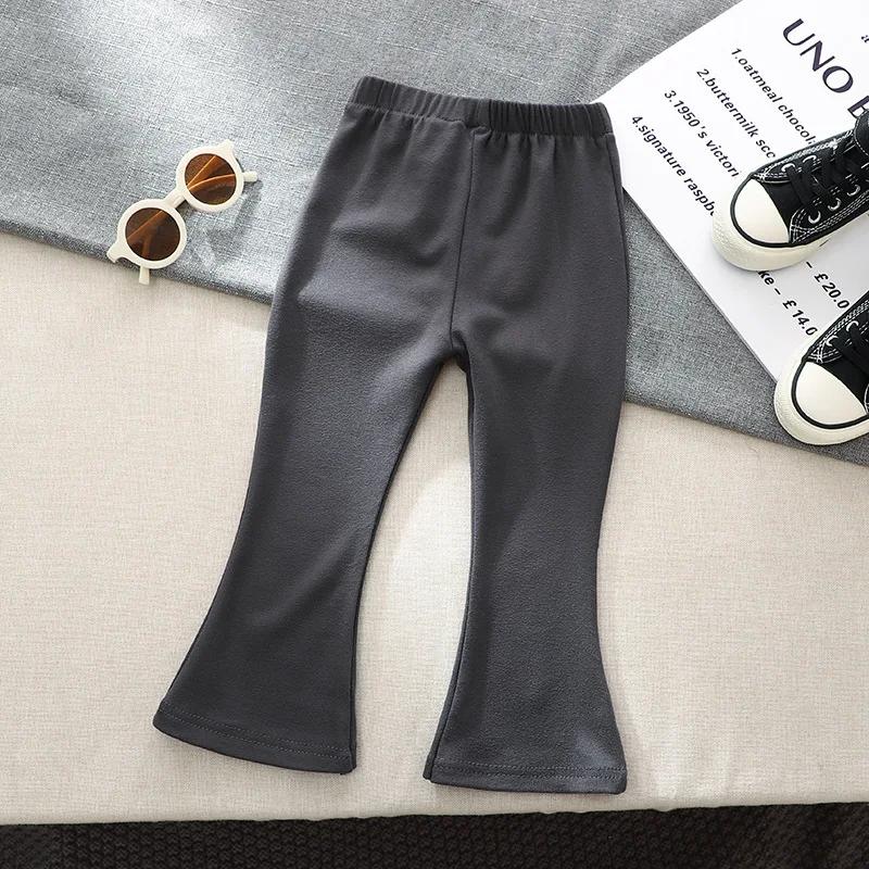 Printemps automne bébé filles pantalon Version coréenne enfants pantalons évasés 1-6 ans enfant Legg