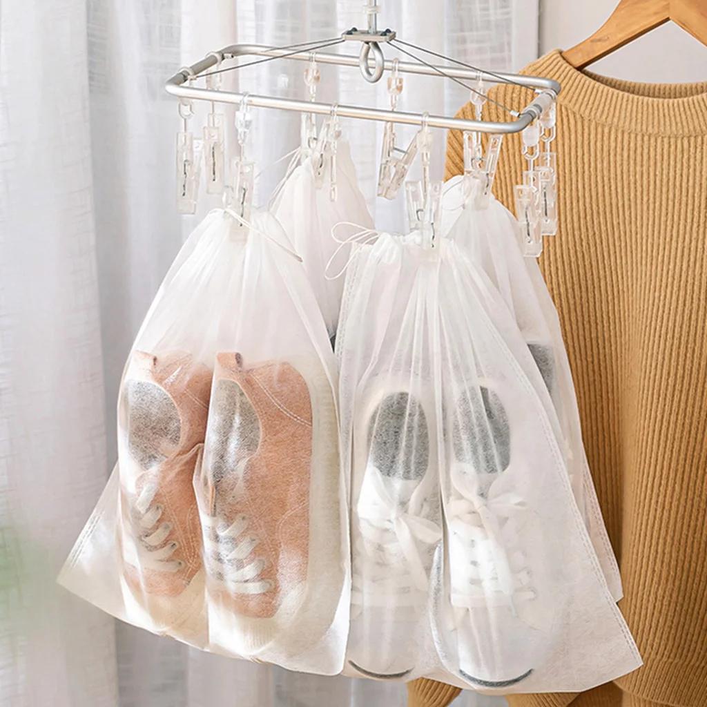 Sac de rangement pour chaussures, 10 pièces, organisateur de placard, sac Portable de voyage Non tis