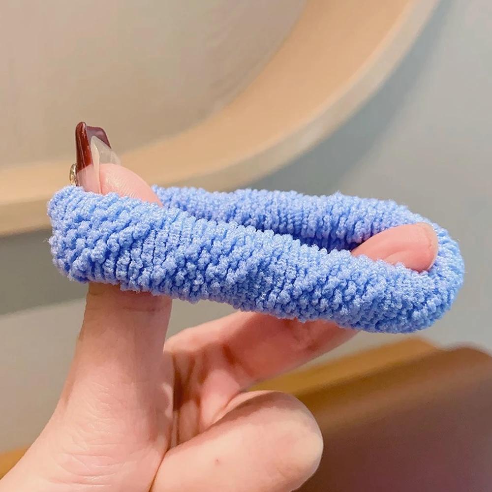 Chouchous pour cheveux épais, couleurs mélangées, doux, sans couture, pour femmes et filles, élastiq
