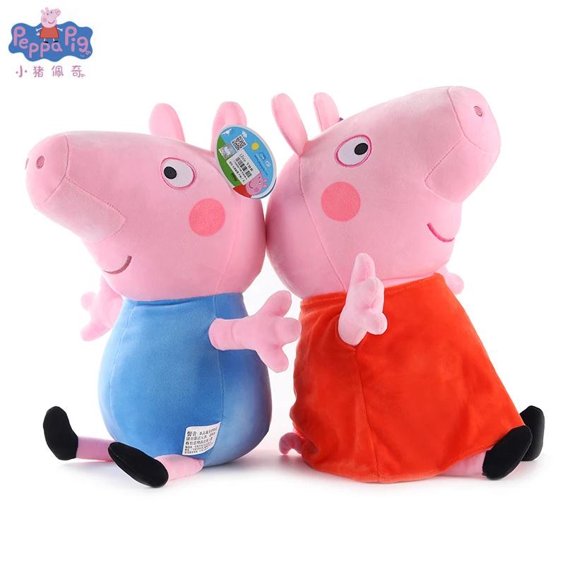 Jouets en peluche Peppa Pig originaux de 19cm, George Eddie Bear Mr Dinosaur, figurine de dessin ani