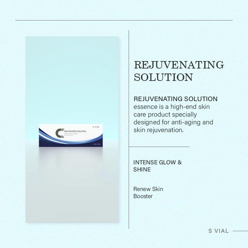 5 flacons de 10 ml de solution rajeunissante pour le visage, hydratante, réparatrice, éclaircissante
