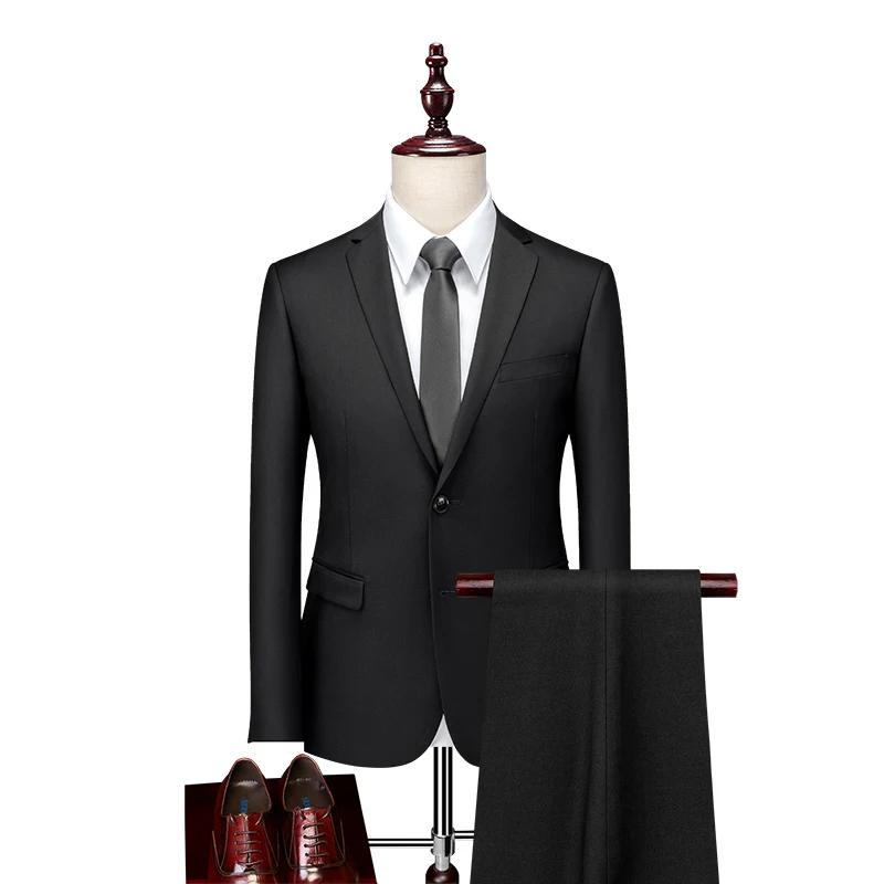 Costume Coréen Polyvalent pour Homme : Blazer et Pantalon, Style Décontracté Chic, Idéal pour Mariag