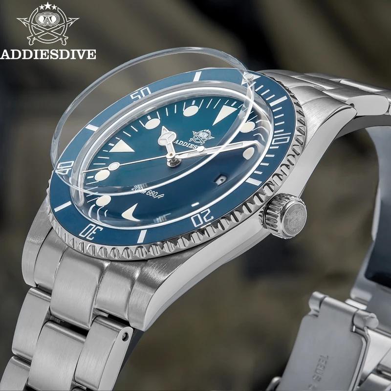 ADDIESDIVE montre analogique de luxe pour hommes BGW9 lunette en céramique lumineuse bulle miroir ve