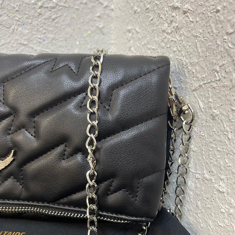 Sacs à bandoulière pour femmes, sac à bandoulière de créateur avec décoration en forme d'aile