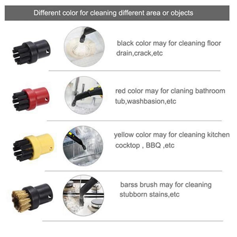 Tête de brosse pour nettoyeur à vapeur Karcher, remplacement, accessoires, buse de fenêtre, brosse r