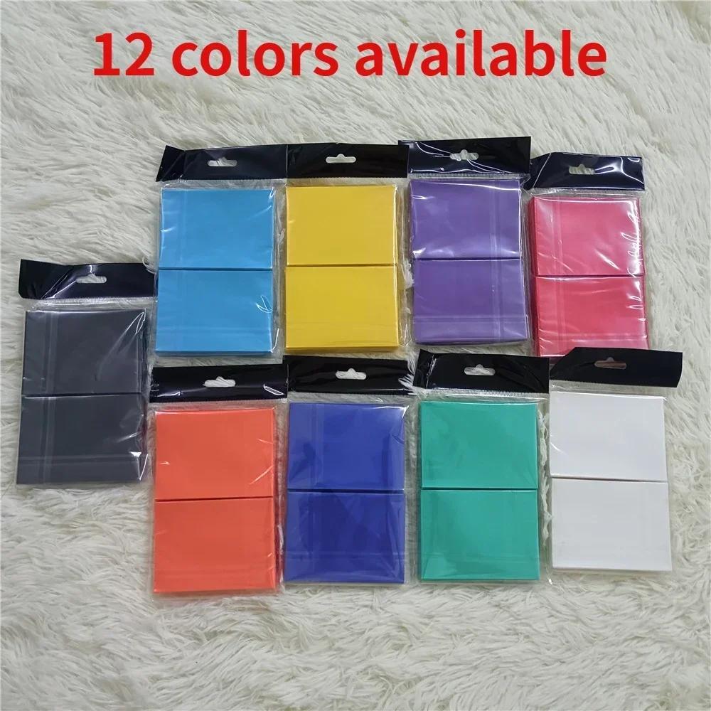 100 pièces 66x91mm mat coloré taille Standard manchons de cartes TCG cartes à collectionner protecte